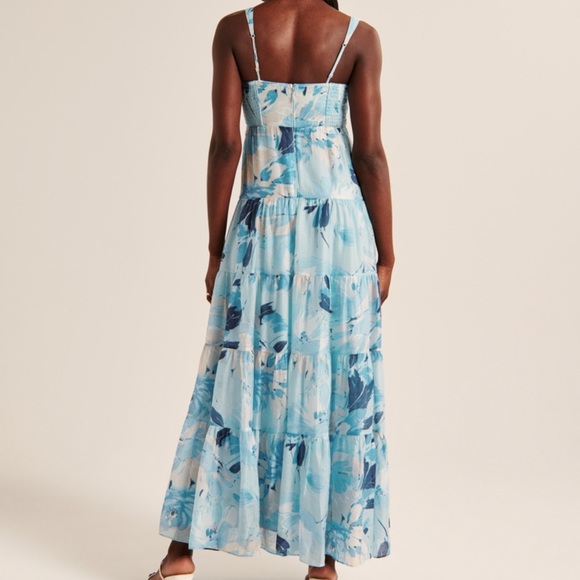 A&F Babydoll Maxi Dress Medium Long - Picture 4 of 5